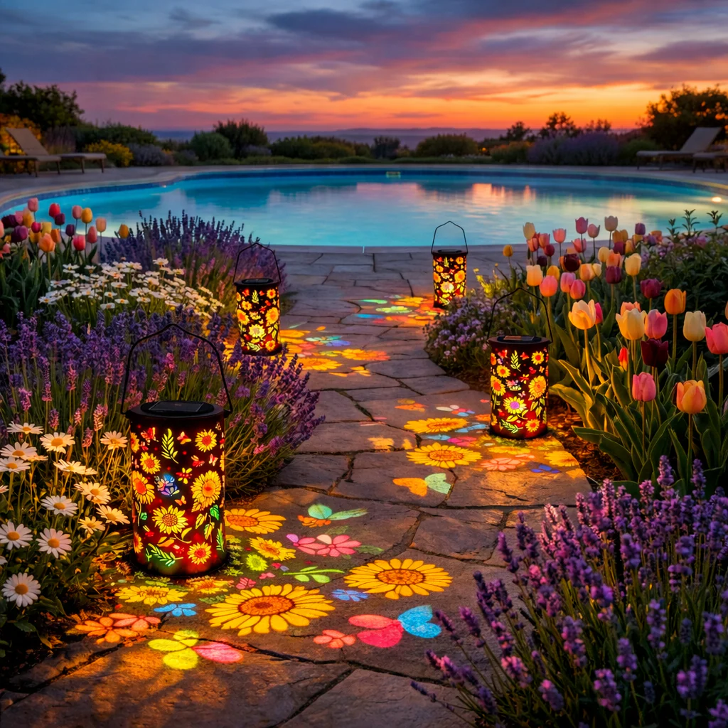 💖🎁2026 Mother's Day Gifts 50% Off--Colorful Sunflower Glow Solar Garden Lantern - Image 6