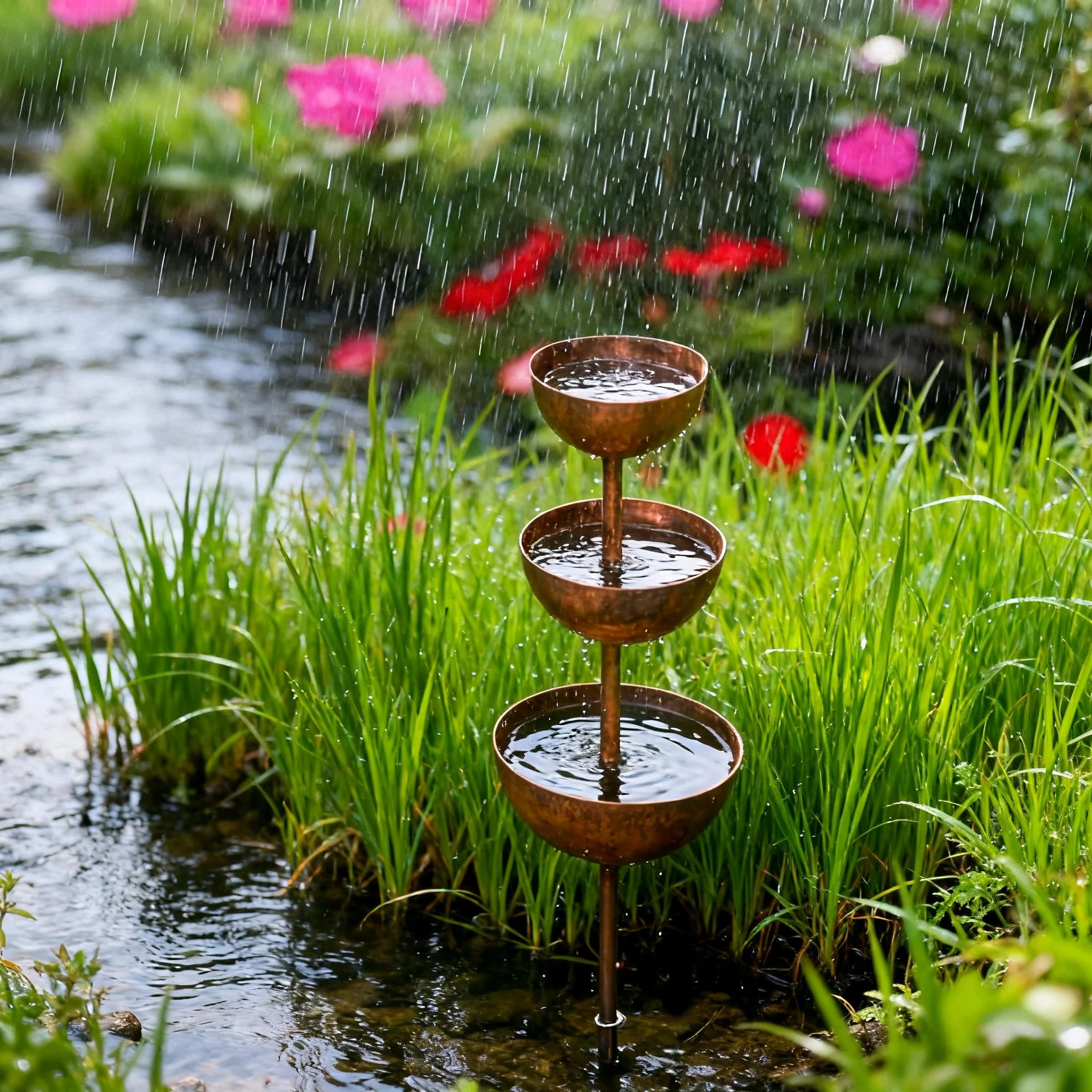 🌧️ Rain Catcher - Plant Support🐦 Metal Garden Ornament - Image 3