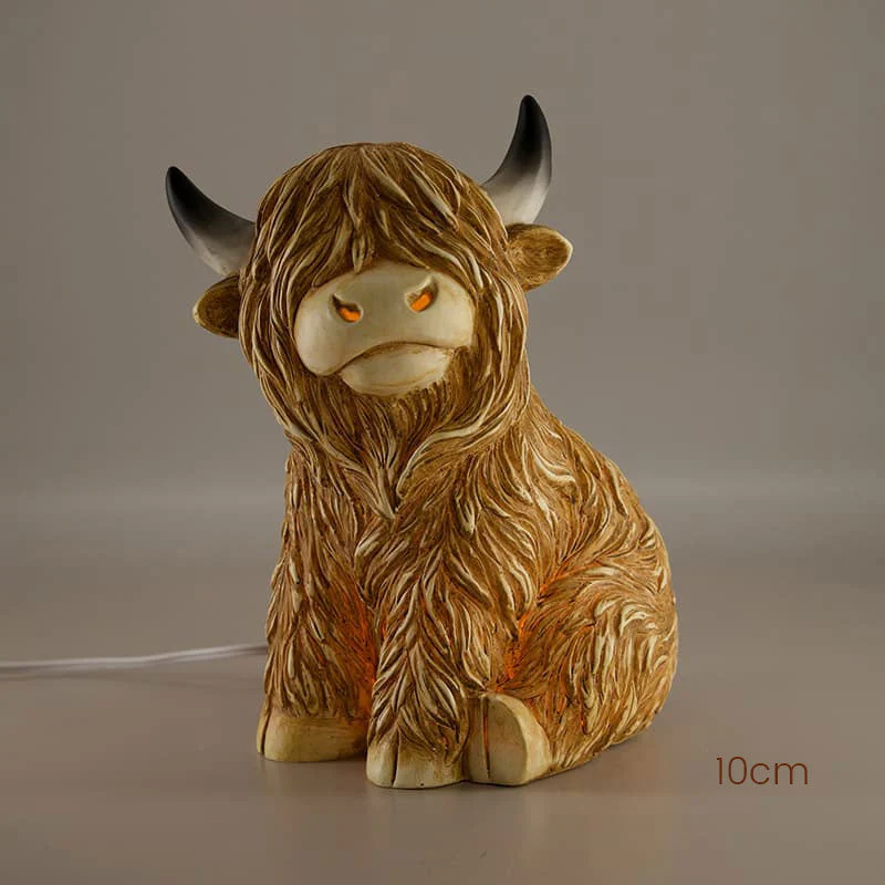 Glowing Highland Bull Lamp - Image 6
