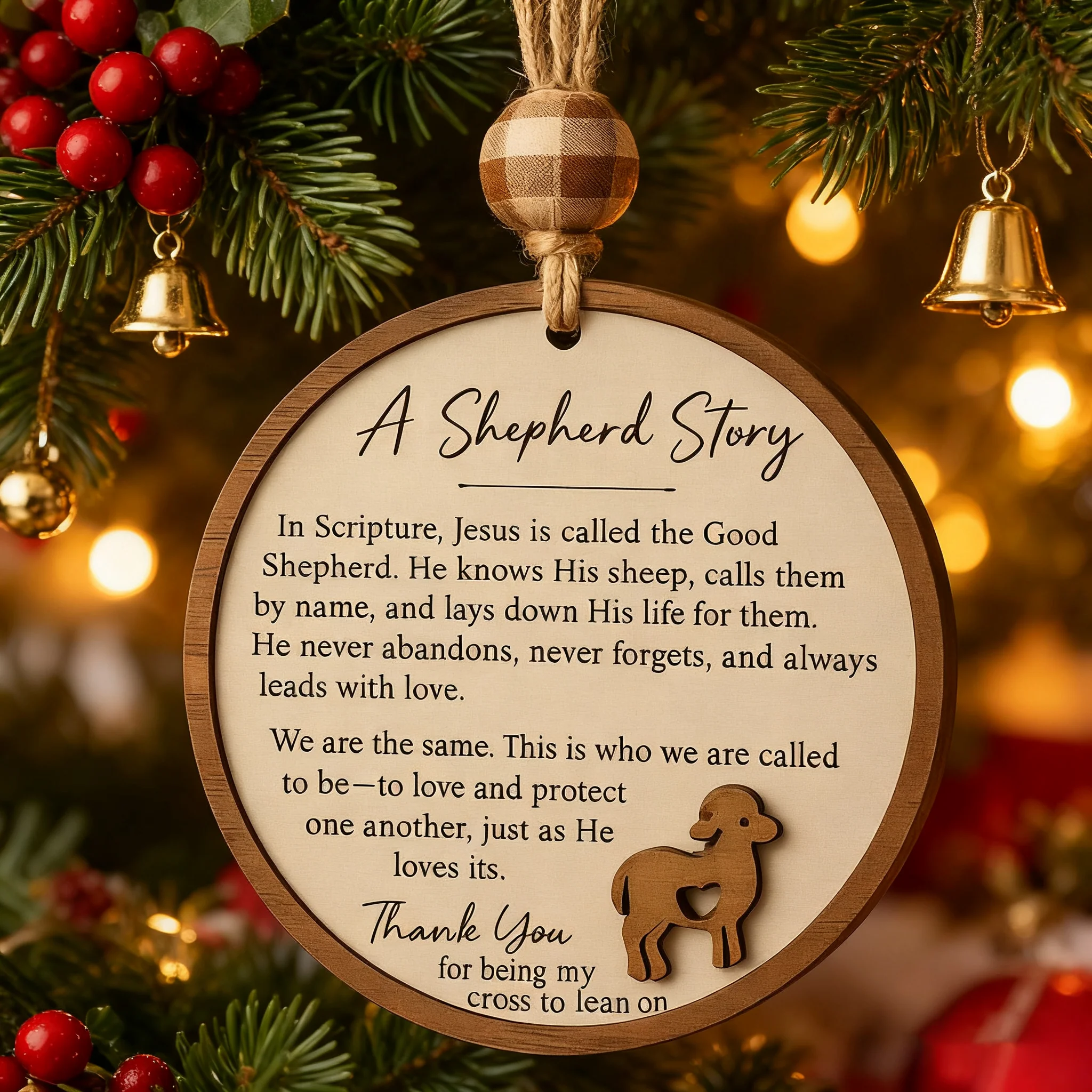 🌟🙏 Good Shepherd Christmas Ornament 🎁 - Image 2