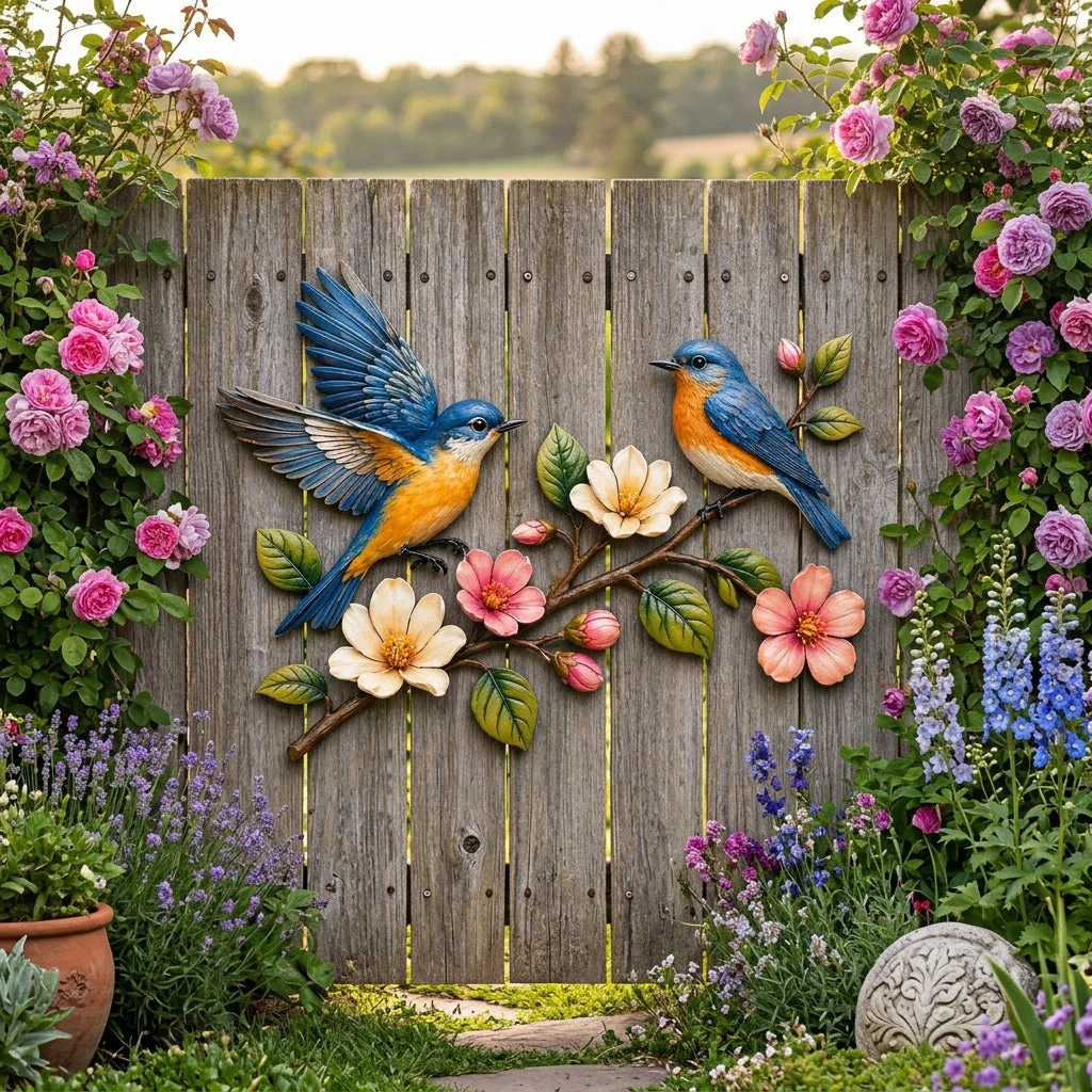💐Last Day 50% OFF🔥 - Handcrafted Metal Bluebird Wall Art - Image 2