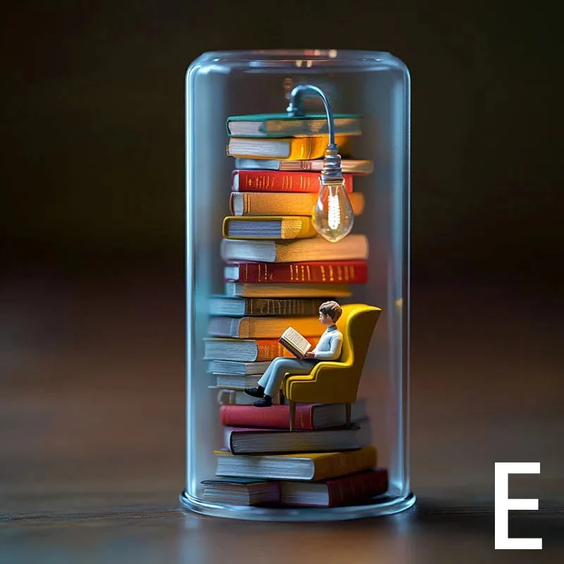 📚Handcrafted Reader Night Light – Limited Design for Book Lovers - Image 6