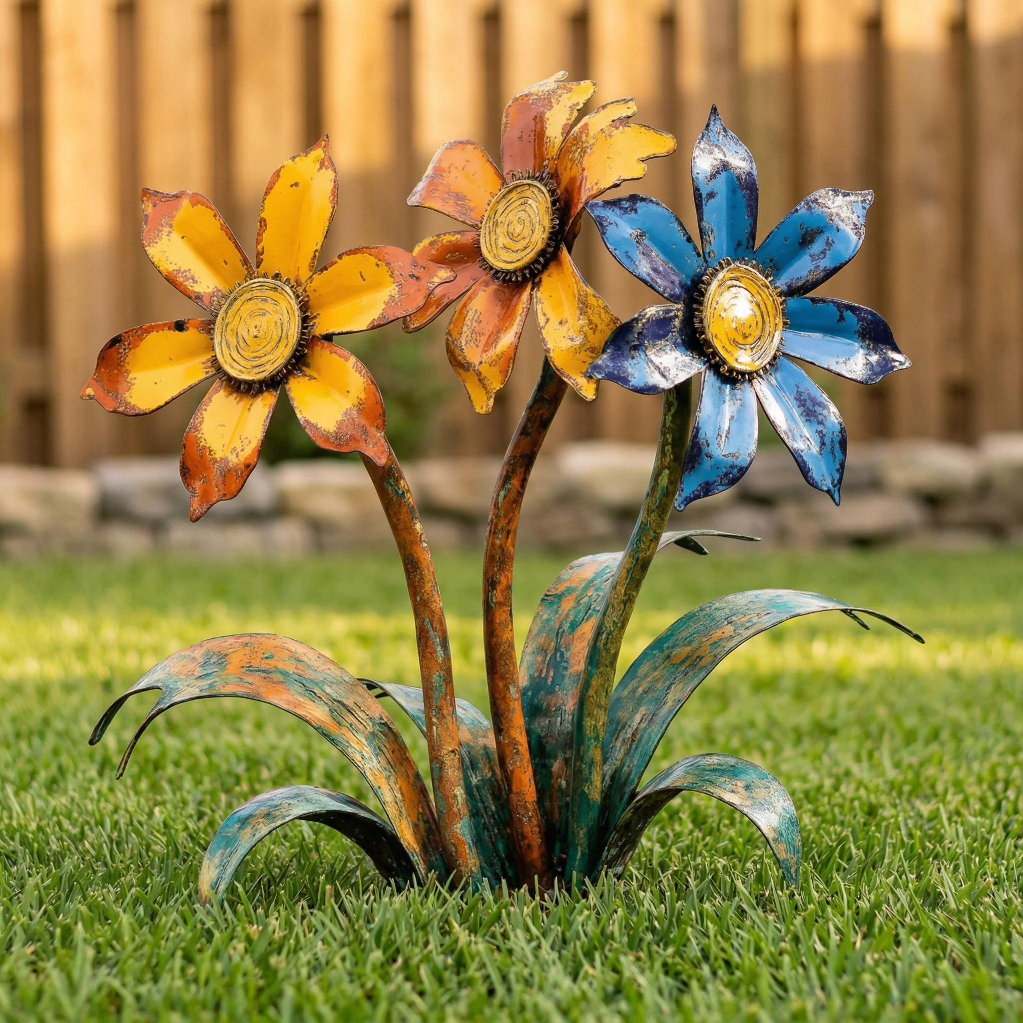 🌼2026 Mother's Day Gifts 50% Off--💖🎁Handcrafted Rustic Metal Flower Garden Stakes - Image 17