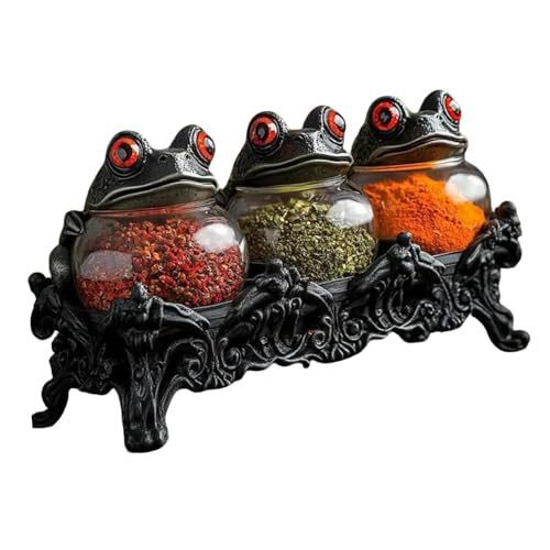 Handcrafted Witchy Frog Apothecary Spice Jars 🐸🧙 - Image 6