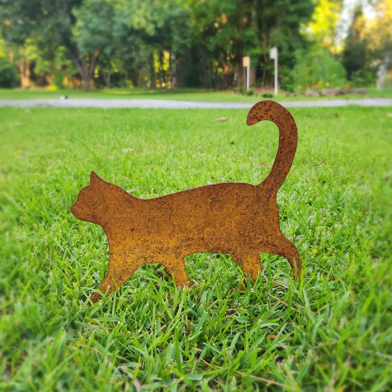🌿Handmade Metal Garden Art - Rusted Garden Decor - Image 4