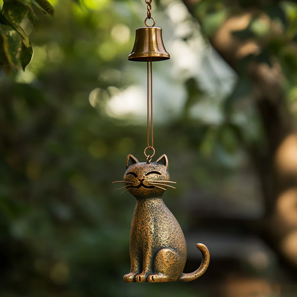 🔥Stock Alert: Only 100 Pieces Left! - 🐱Handmade Retro Cat Wind Chime - Image 2