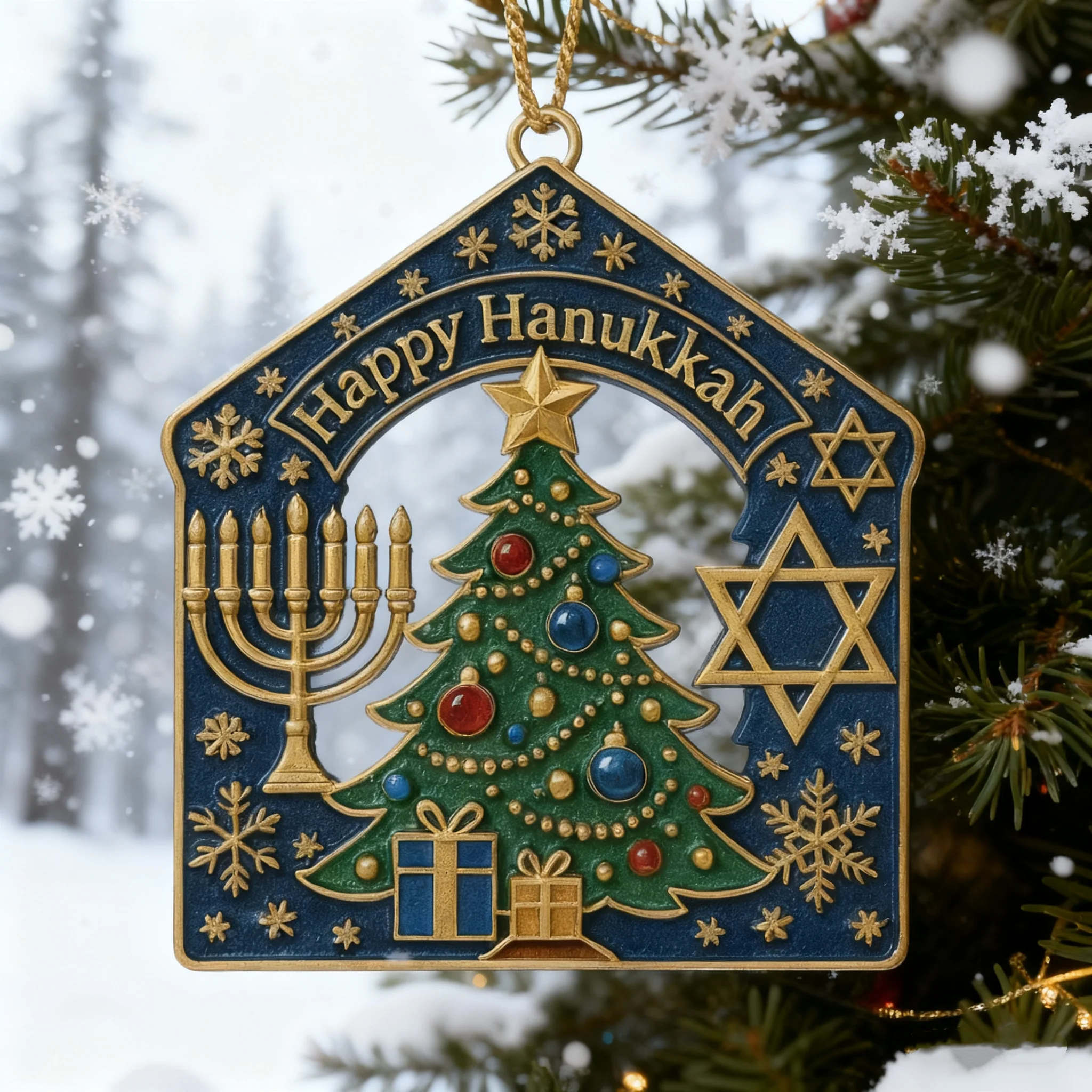 Hanukkah Christmas Ornament: A Celebration of Light and Joy - Image 3