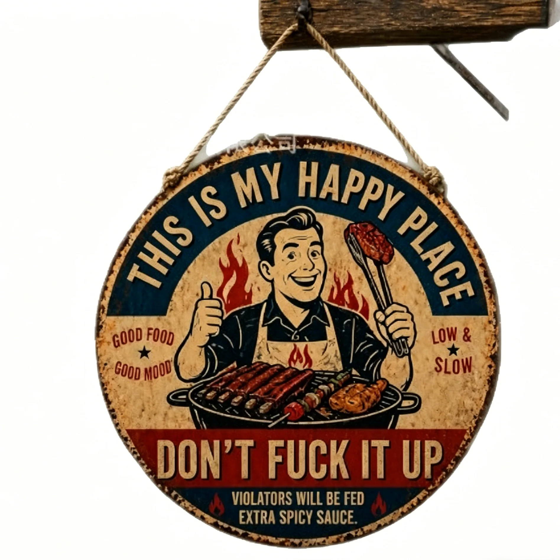 🌿🌿"This Is My Happy Place" Garden Metal Sign - Image 7