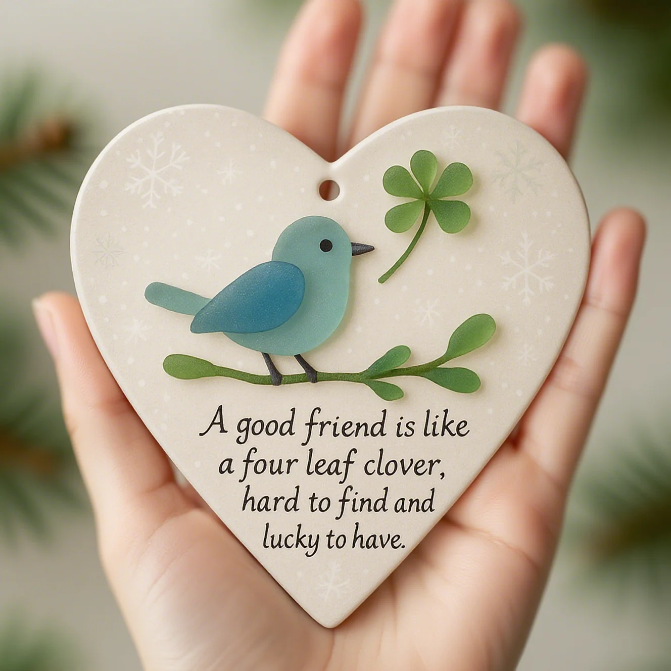 Heart-Shaped Friendship Ornament - Image 2