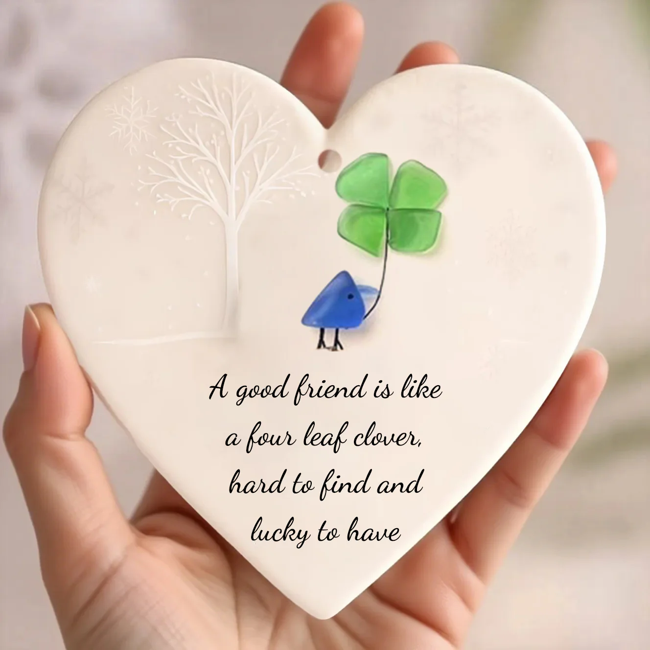 💙🌊Heart-Shaped Sea Glass Friendship Keepsake - Image 4
