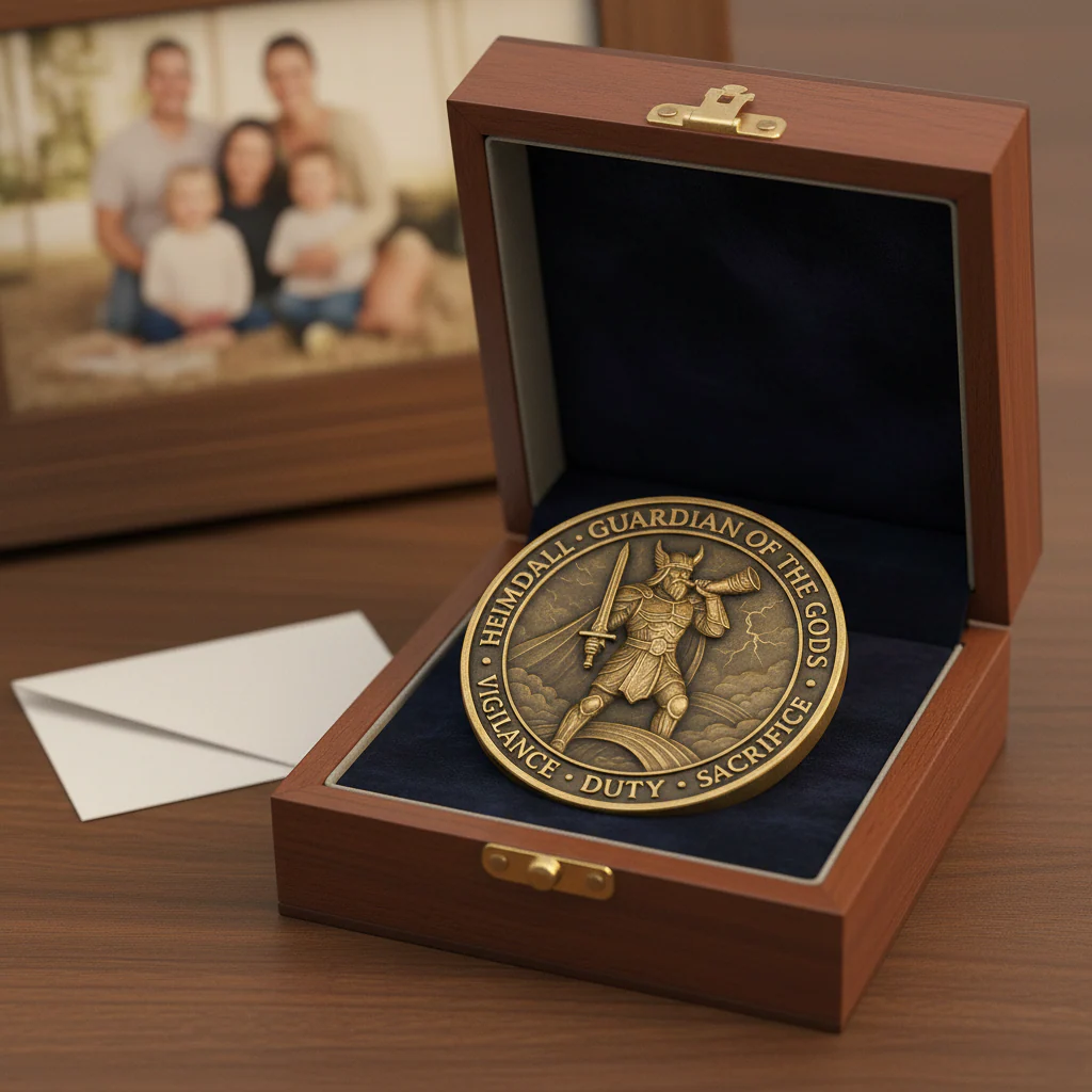 ⚔️ Heimdall Challenge Coin – The Guardian’s Gift - Image 4