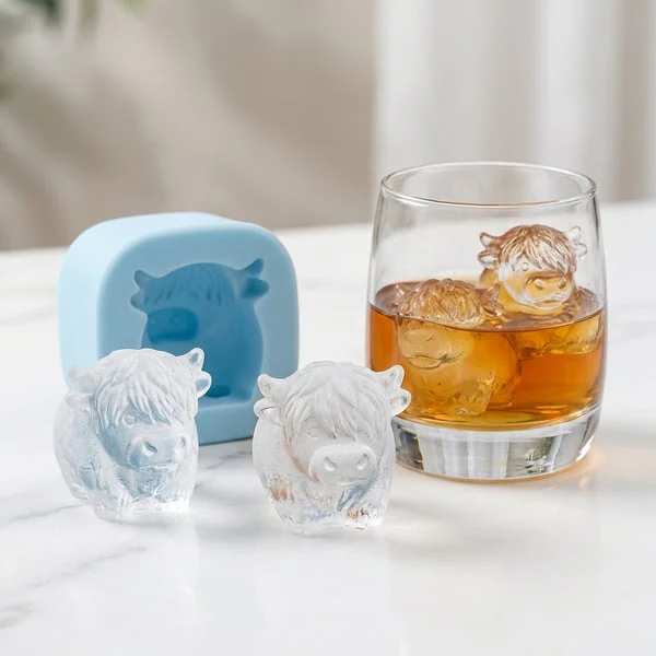 🐮 Mini Highland Cow Ice Cube & Dessert Mold 🧊🍪 Cute 3D Ice for Drinks, Parties & Gifts💕 - Image 8