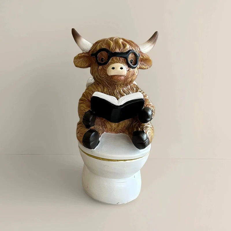 🔥Last Day 49% OFF- Highland Cow Bathroom Ornaments - Image 2