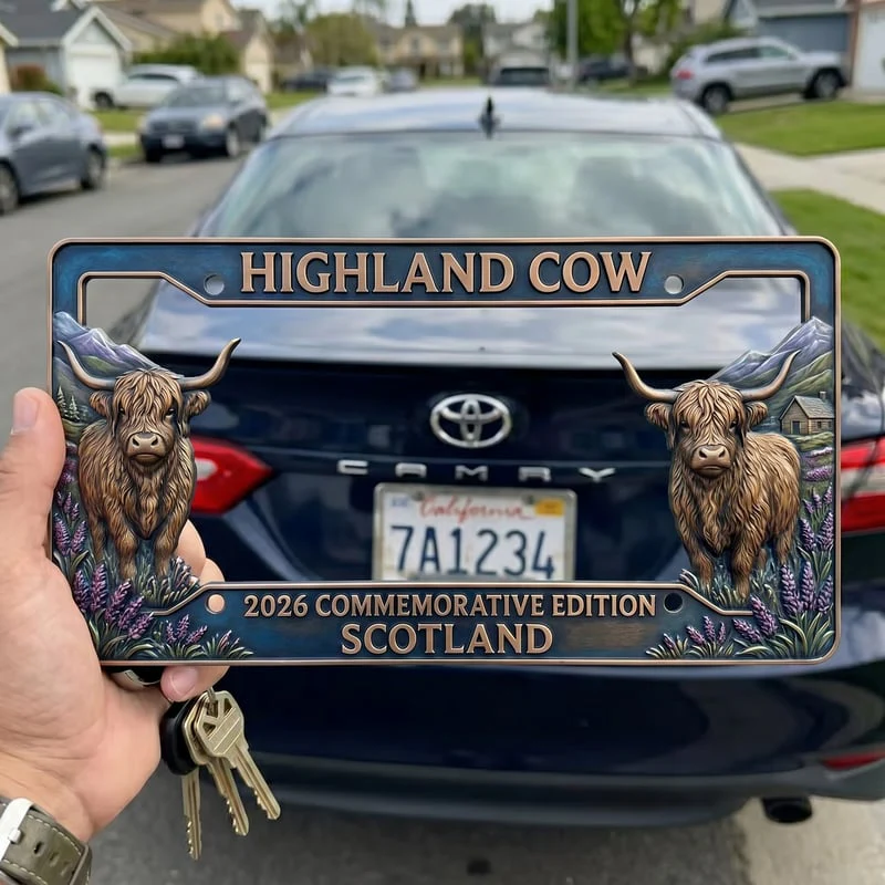 🔥🐂 Highland Cow Commemorative Edition License Plate 🌟 - Image 2