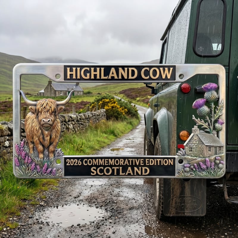 🔥🐂 Highland Cow Commemorative Edition License Plate 🌟 - Image 4