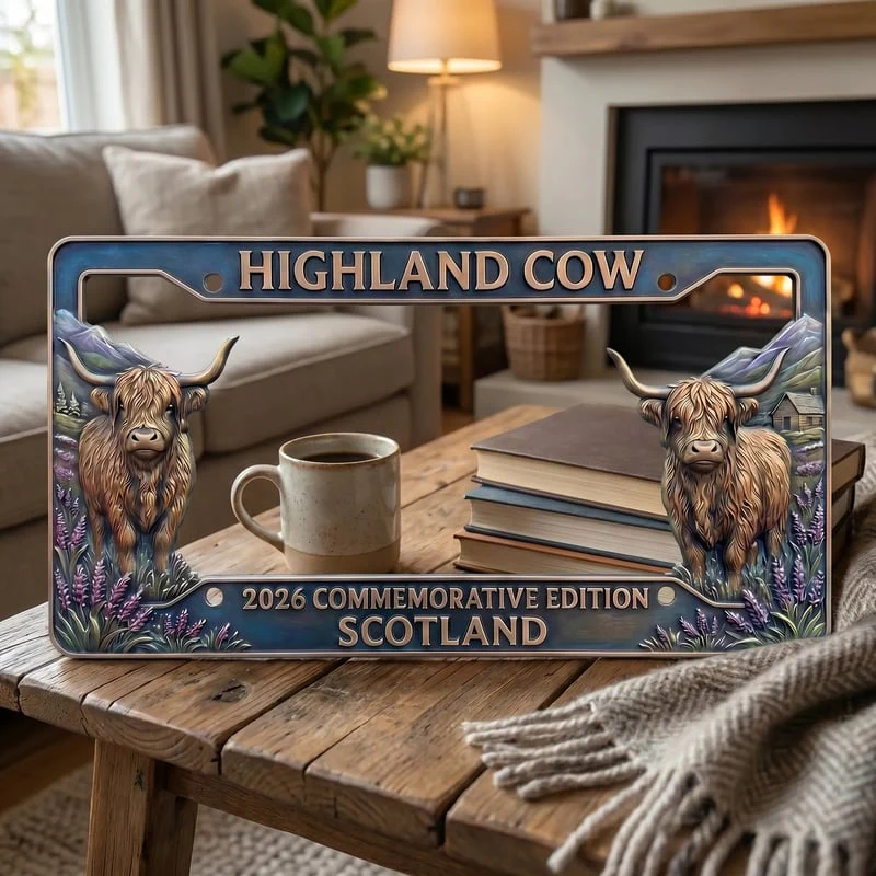 🔥🐂 Highland Cow Commemorative Edition License Plate 🌟 - Image 8