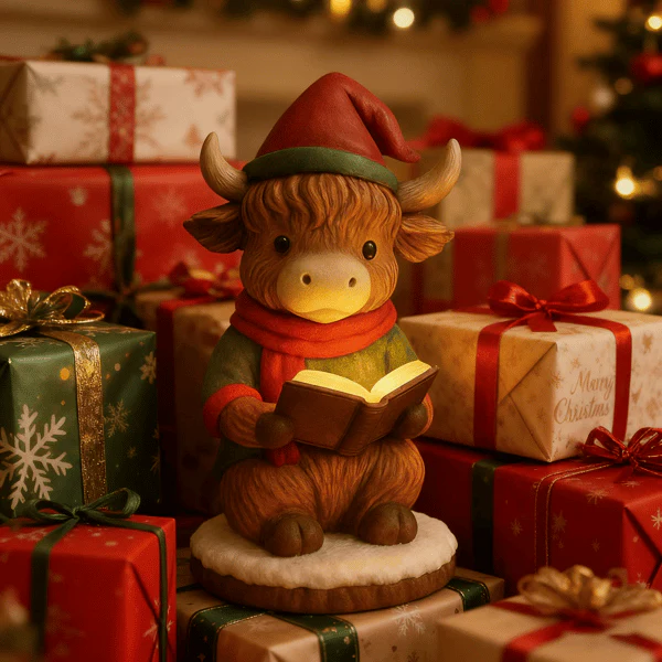🌲Christmas Gift 50% Off--🐂 Highland Cow Elf Christmas Night Light 🎄✨ - Image 2
