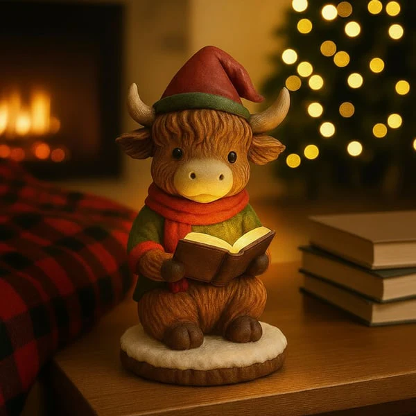 🌲Christmas Gift 50% Off--🐂 Highland Cow Elf Christmas Night Light 🎄✨ - Image 3