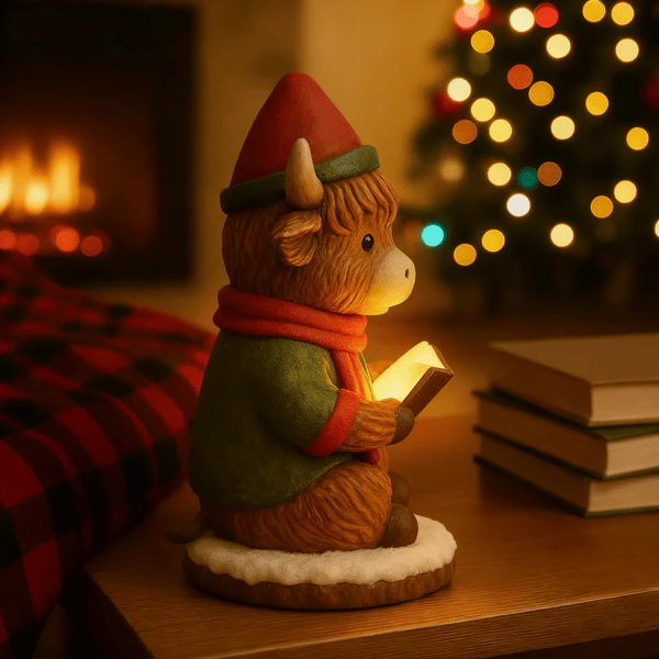 🌲Christmas Gift 50% Off--🐂 Highland Cow Elf Christmas Night Light 🎄✨ - Image 4