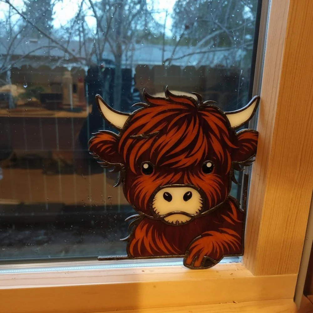 🐮Highland Cow Window Corner Decor - Image 4