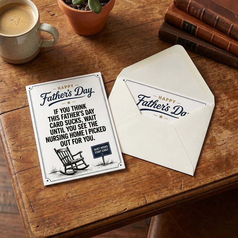 🔥Funny & Heartfelt Father’s Day Card for Dad✉Ready-to-Gift Humorous Greeting Card with Envelope - Image 7