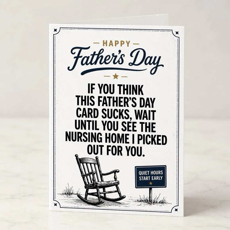 🔥Funny & Heartfelt Father’s Day Card for Dad✉Ready-to-Gift Humorous Greeting Card with Envelope - Image 9