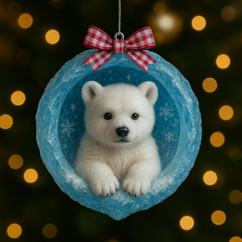 ❄️🦉Ice Crystal Cave Animal Ornaments - Image 4