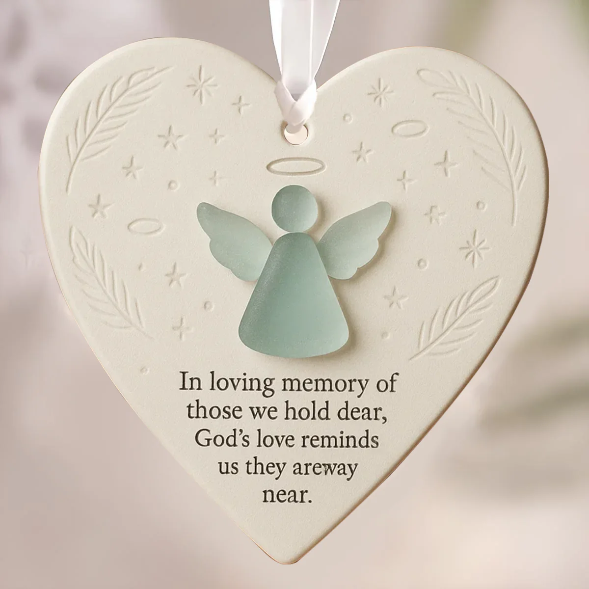 In Loving Memory Heart-Shaped Ornament - Image 2