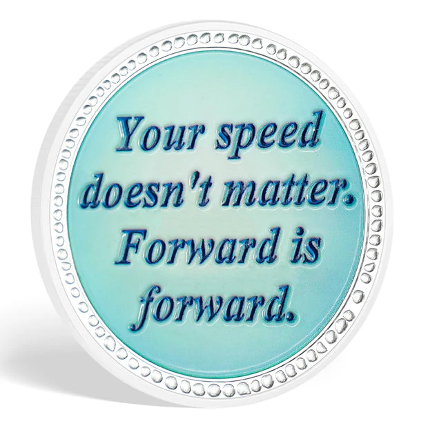 Inspirational Sobriety Coin with 3D Turtle - Image 6