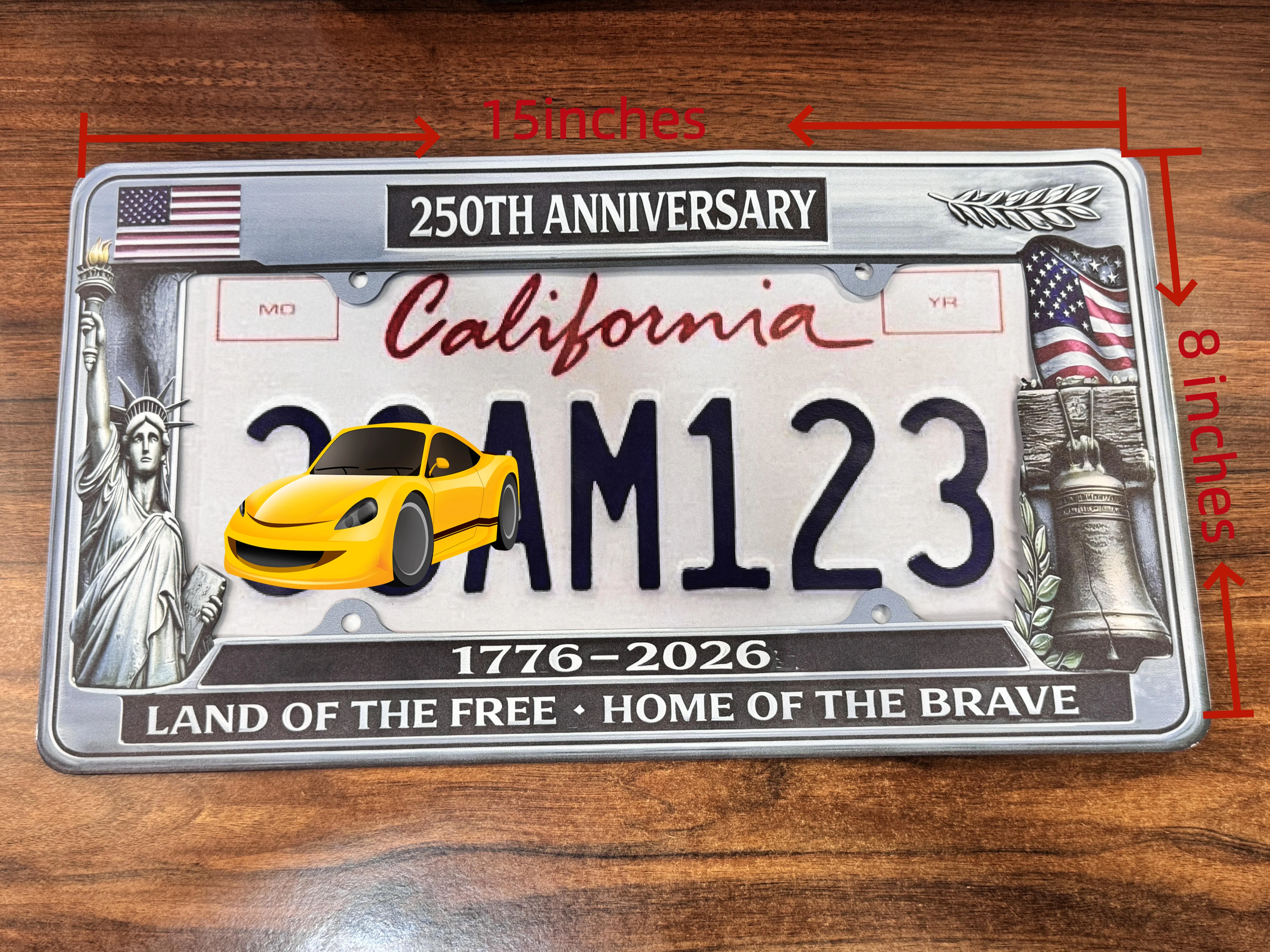🦅LAST DAY 49% OFF-🔥250th Anniversary Commemorative License Plate Frame - Image 6