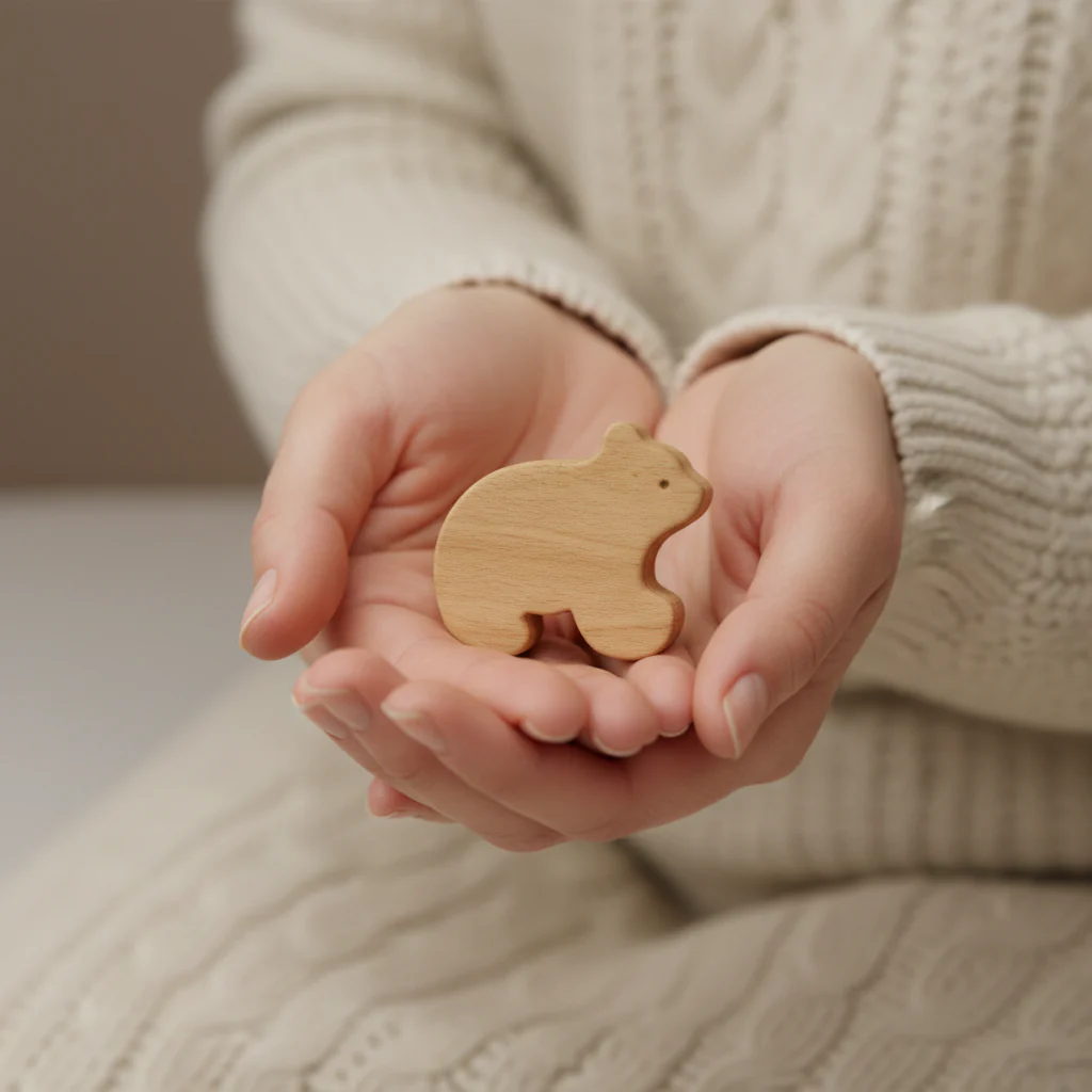 Little Bear Hug Figurine with Inspirational Card - Image 3