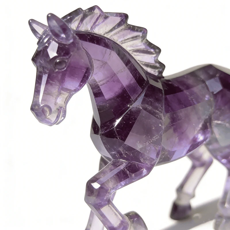 🐎💜Lucky Amethyst Crystal Horse Keychain —✨ A Symbol of Wisdom & Success🔥 (2026) - Image 4