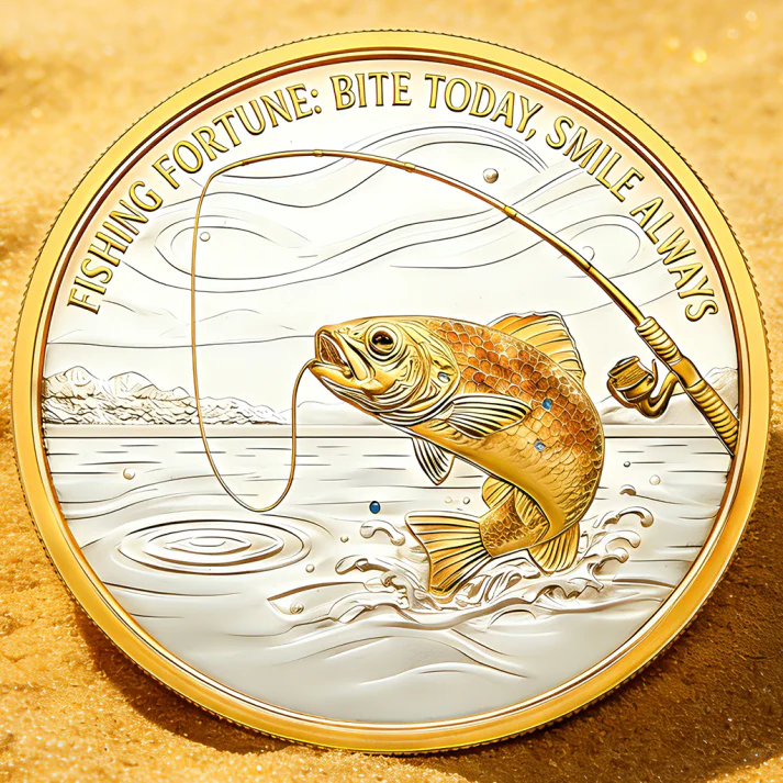 🍀Lucky Fishing Commemorative Coin – No Empty Nets - Image 2
