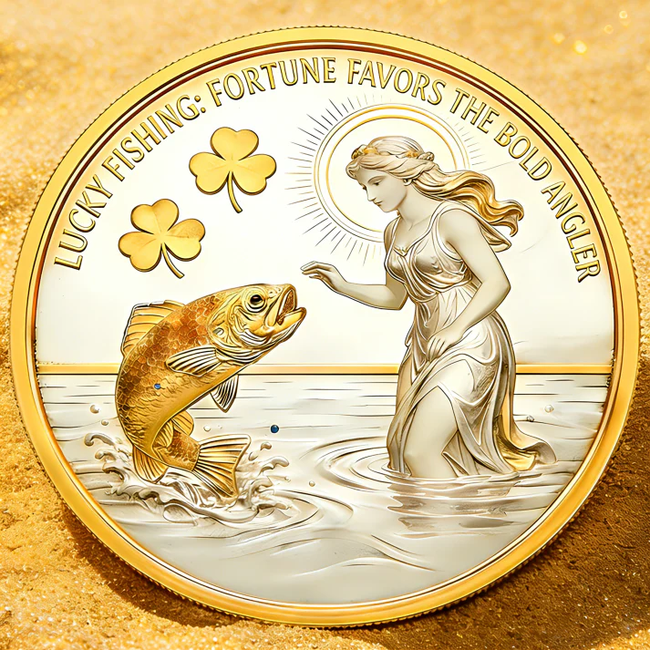 🍀Lucky Fishing Commemorative Coin – No Empty Nets - Image 3