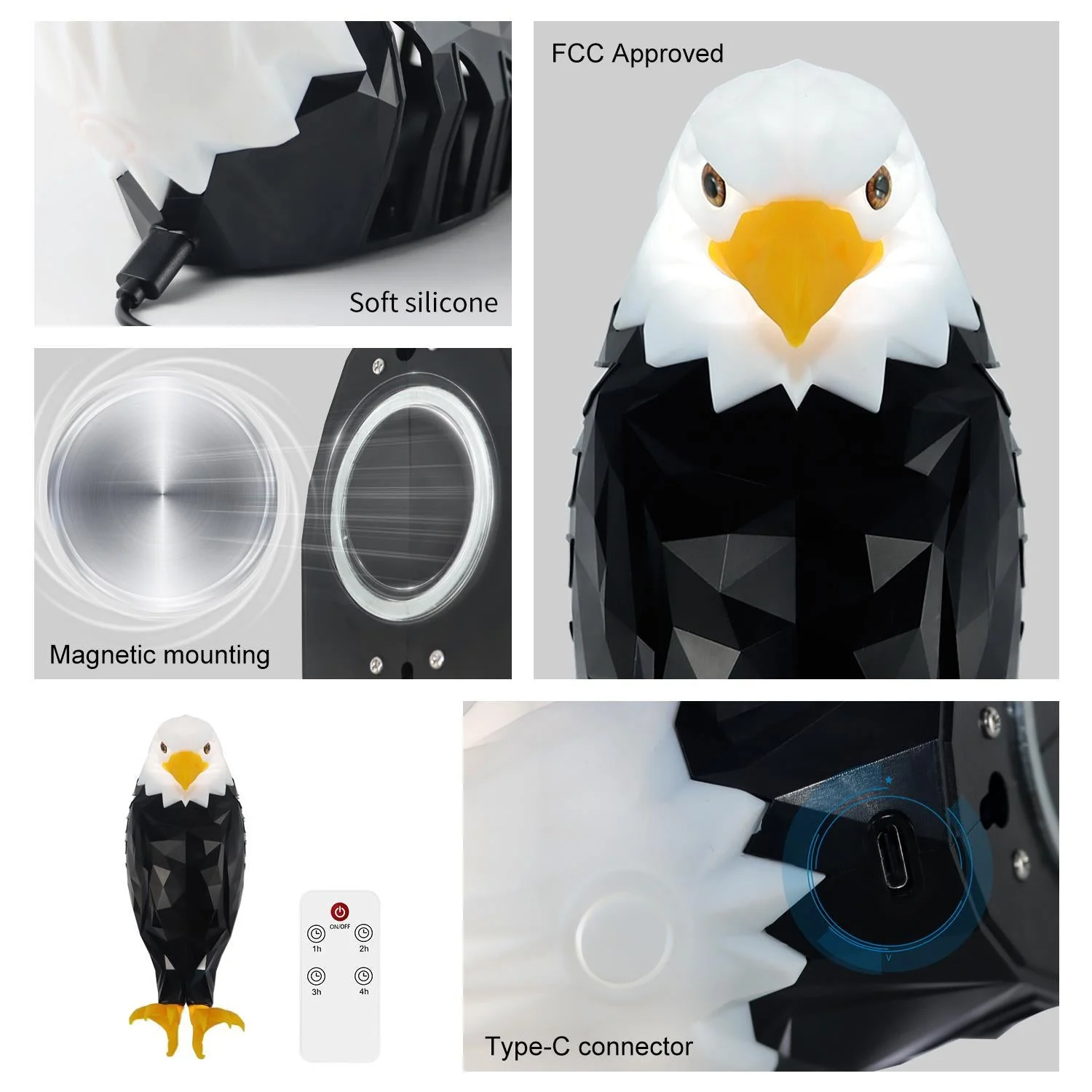 💡July 4th Gift 50% Off--🦅Eagle LED Wall Light – Magnetic Night Lamp for Bedroom & Living Room - Image 6
