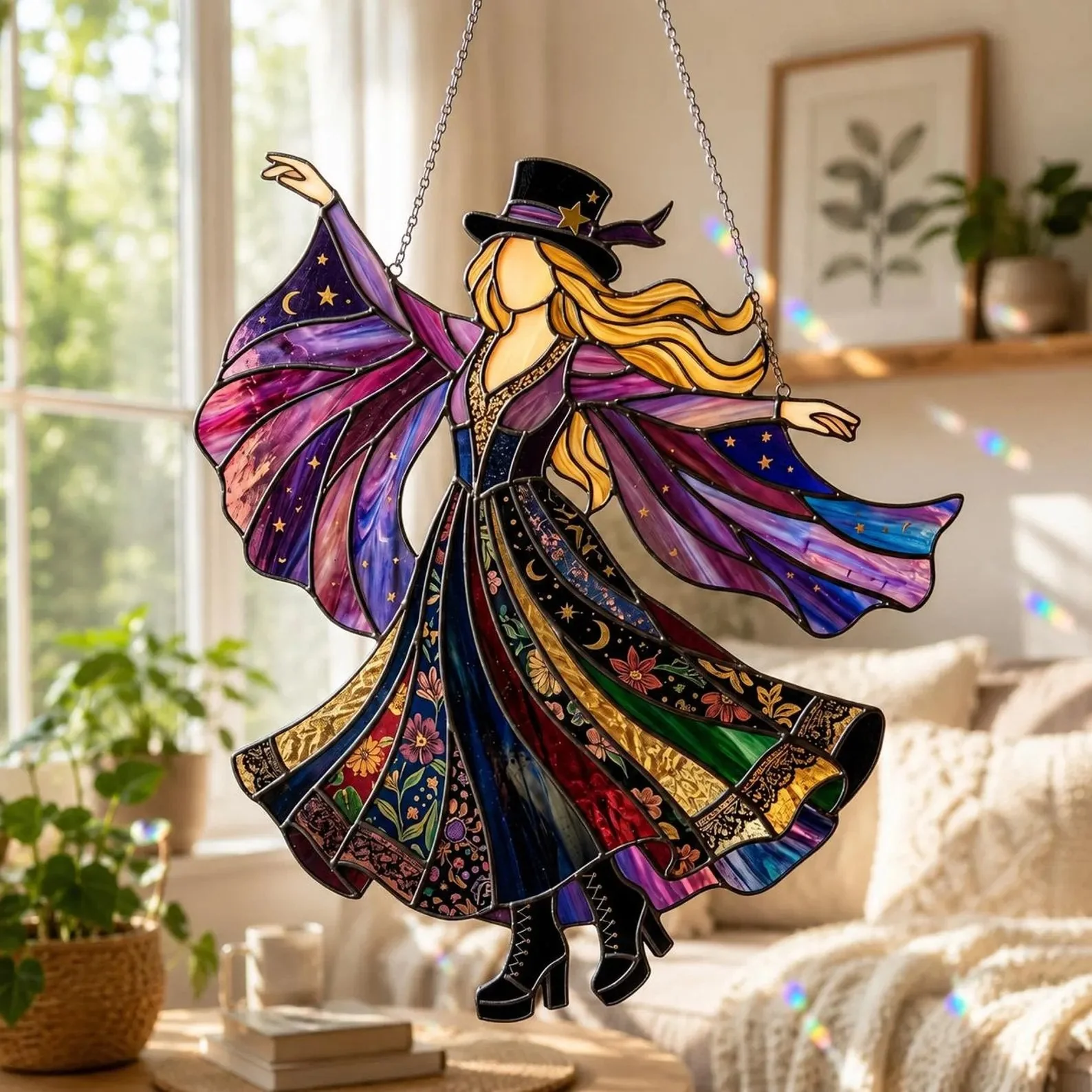 💥💥LAST DAY 50% OFF - 💃Stevie Nicks🤘Handmade  Spinner - Image 2