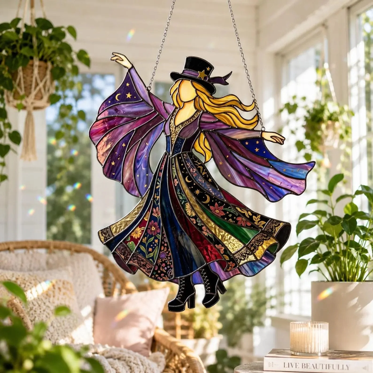 💥💥LAST DAY 50% OFF - 💃Stevie Nicks🤘Handmade  Spinner - Image 3
