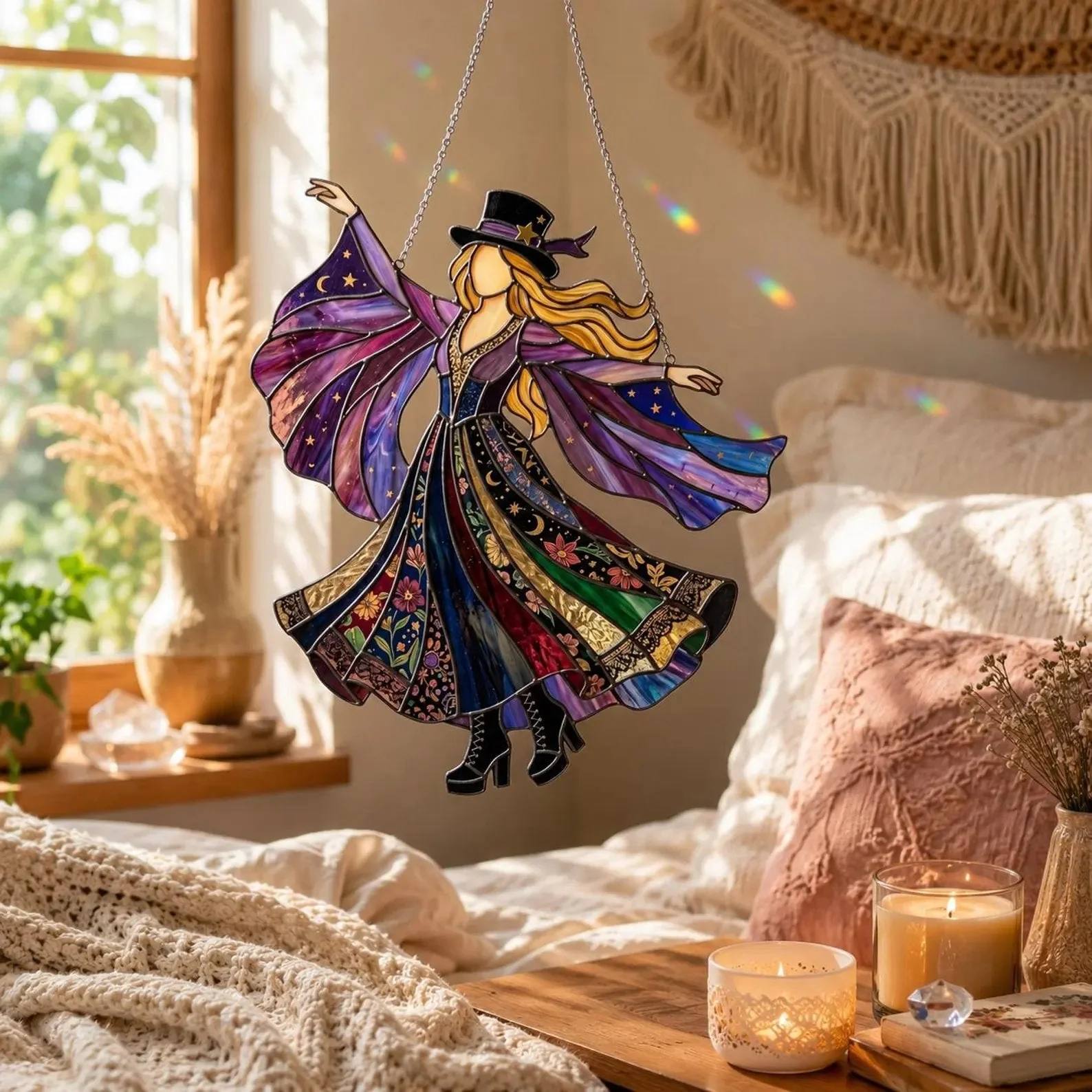 💥💥LAST DAY 50% OFF - 💃Stevie Nicks🤘Handmade  Spinner - Image 5