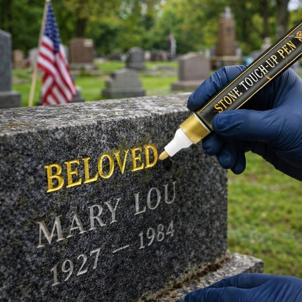 🖋️🖋️Golden Tombstone Marker Pen for Restoring Faded Grave Inscriptions - Image 9