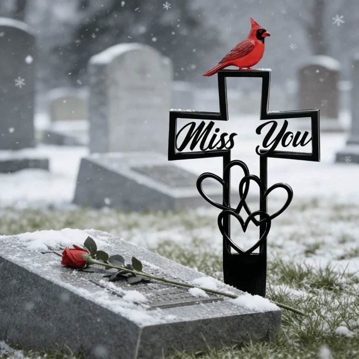 🐦LAST DAY 49% OFF -💖✝️Metal Cemetery Memorial Plaque for Remembrance✝️ - Image 3