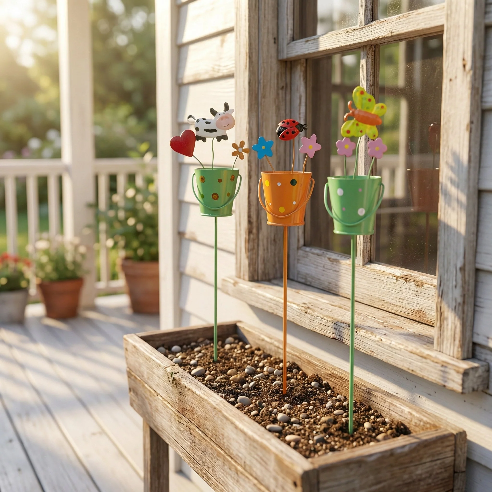 🔥Last Day 49% OFF-🌱🌱Set of 3 Metal Flower Pot Garden Stakes - Image 11