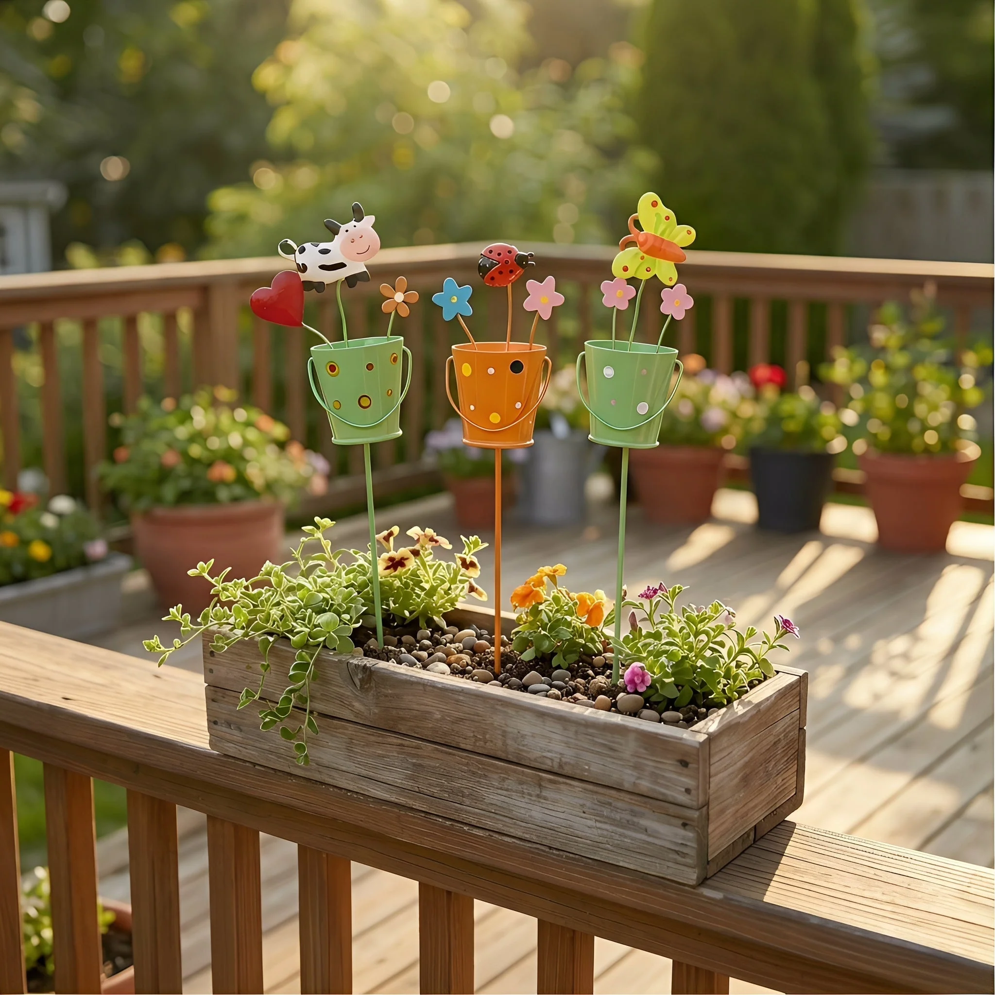 🔥Last Day 49% OFF-🌱🌱Set of 3 Metal Flower Pot Garden Stakes - Image 12
