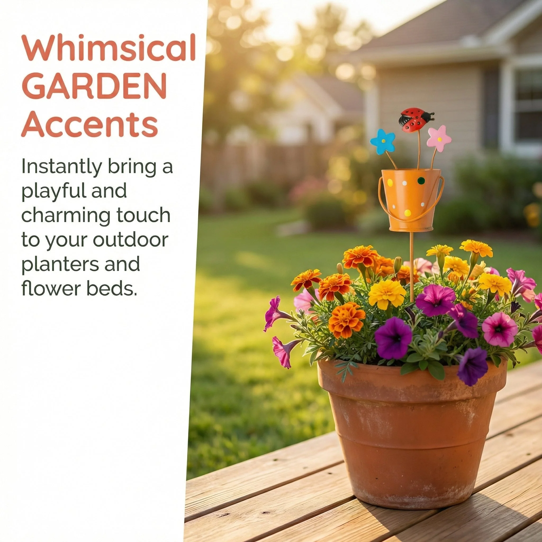 🔥Last Day 49% OFF-🌱🌱Set of 3 Metal Flower Pot Garden Stakes - Image 4