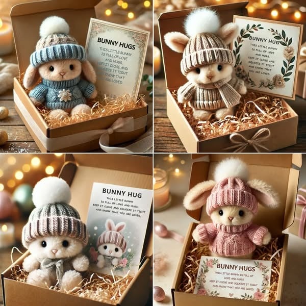 Handmade Mini Bunny Hug Cute Easter Gift🎁 - Image 5