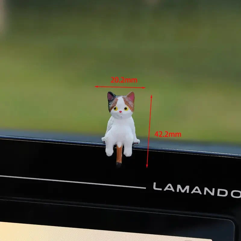 ⏰🔥LAST DAY 49% OFF - Hand-Painted Mini Cat Desk Figurines 😺 Set of 5 Cute Cartoon Kitty Companions - Image 10