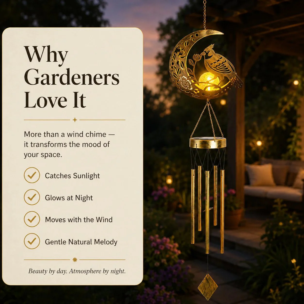 🌙✨ Moon Courtyard Solar Wind Chime - Image 7