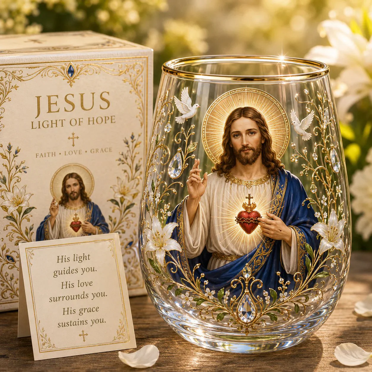 🙏✝️ 2026 Limited Edition “Morning Prayer” Glass Tea Cup ☀️☕ – Faith & Serenity Collection - Image 2
