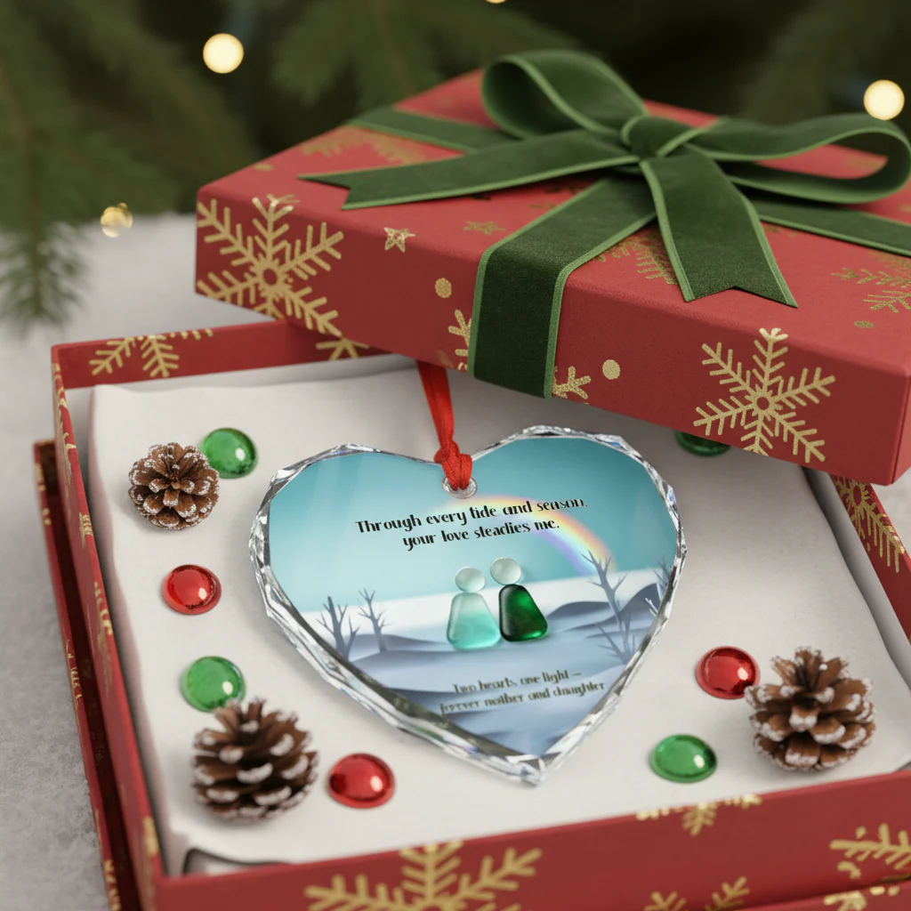 Mother and Daughter Sea Glass Ornament – Through Every Tide and Season - Image 4