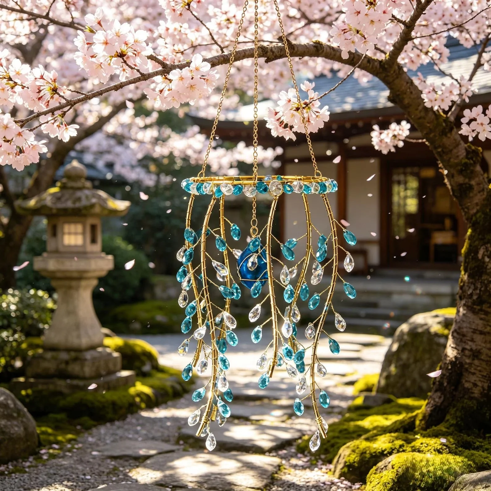 Natural Crystal Willow Branch Suncatcher - Image 5