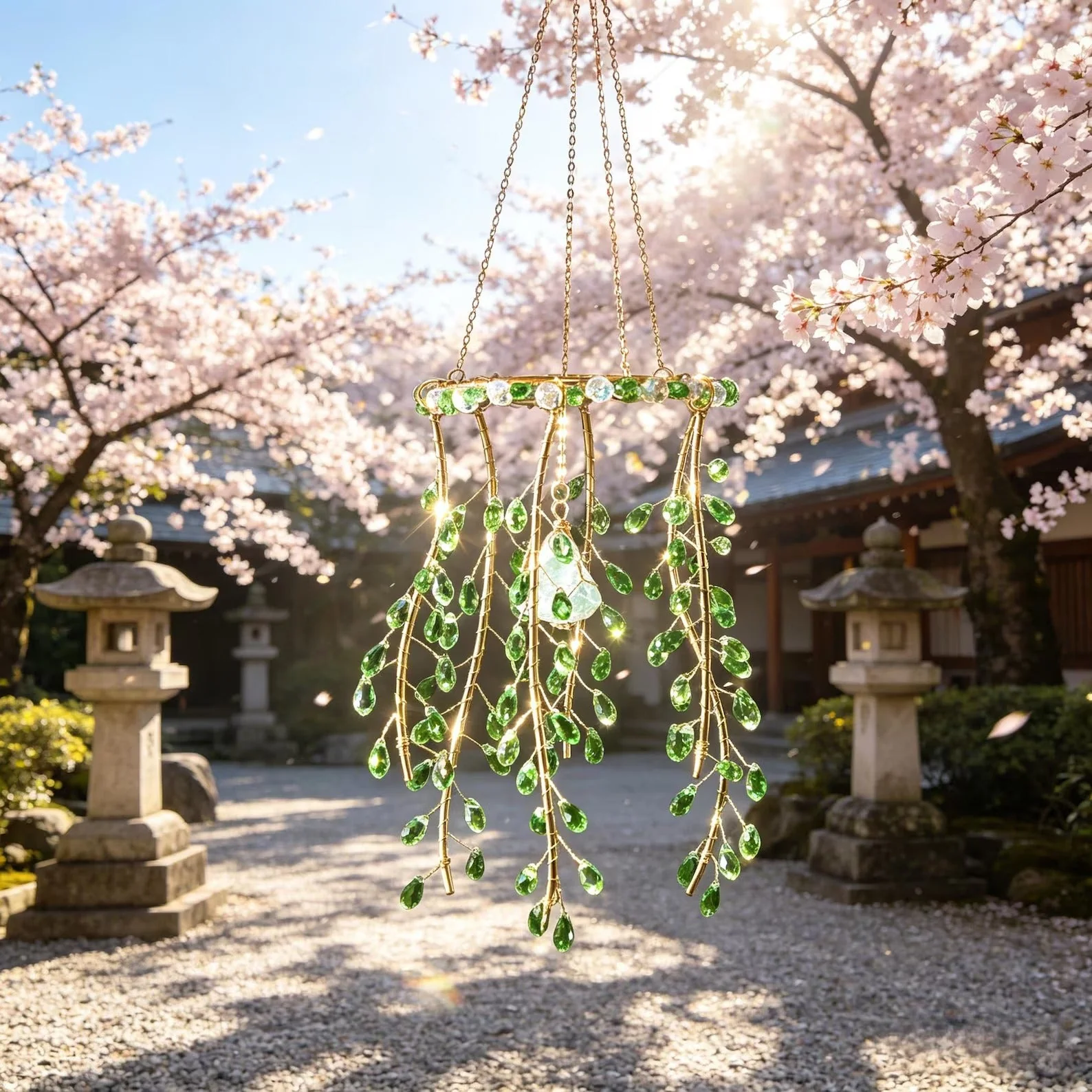 Natural Crystal Willow Branch Suncatcher - Image 6